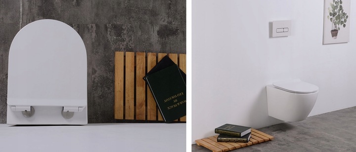 7w1 STELAŻ GEBERIT+WC NOVA RIMLESS+DESKA+PRZYCISK+MATA