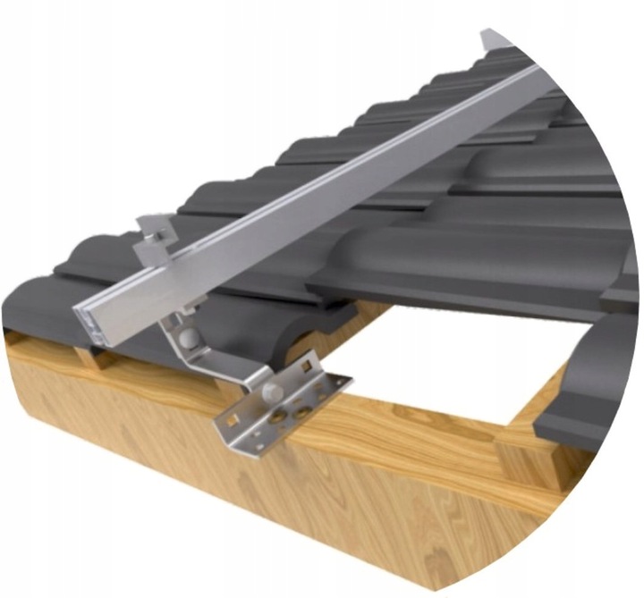 PROFIL Aluminiowy Montażowy 40x40 Paneli Fotowoltaika SZYNA 250 cm 2,5m