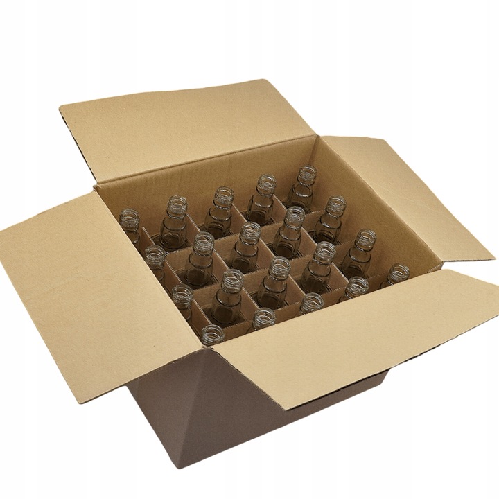 20x Butelki szklane DANIELS 500 ml + ZAKRĘTKI + KRATOWNICA na WHISKY WÓDKĘ