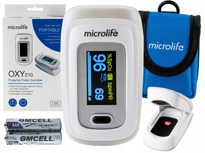 PULSOKSYMETR MICROLIFE OXY PULSOMETR NAPALCOWY SATURACJA NATLENIENIE