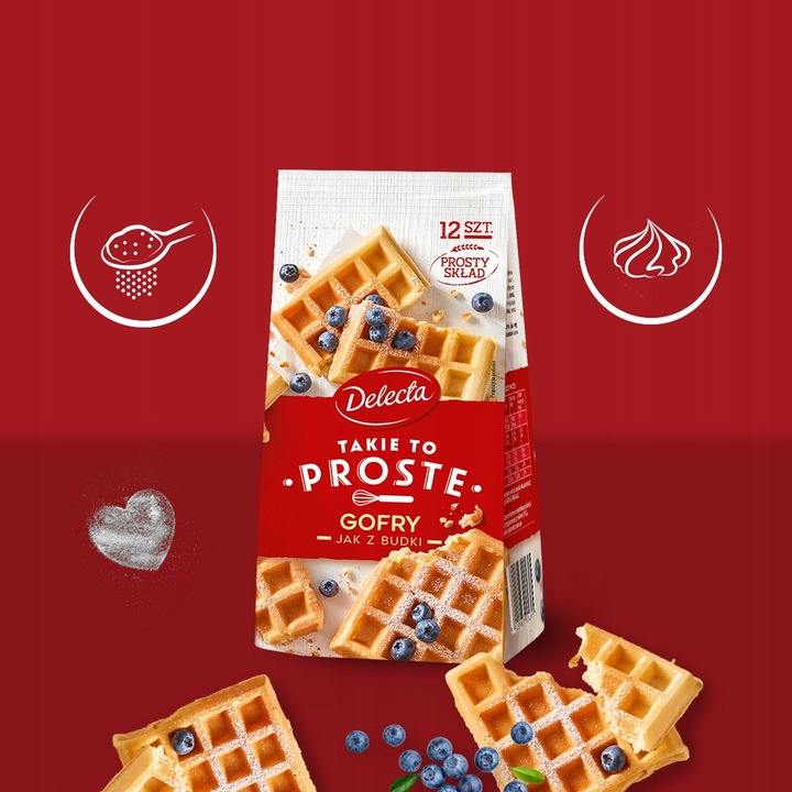 Gofry jak z budki Delecta 3x340g Takie to proste ciasto w proszku