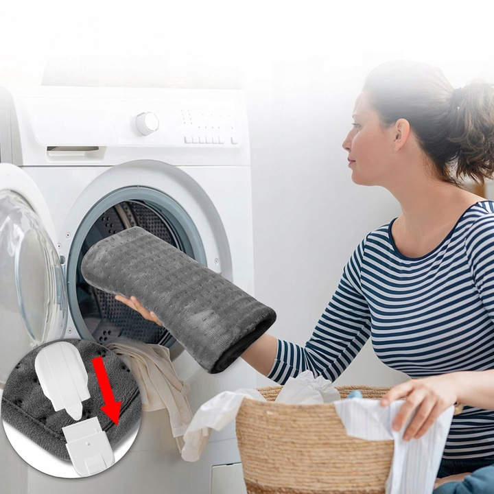 PODUSZKA ELEKTRYCZNA MATA GRZEWCZA ROZGRZEWAJĄCA TERMOFOR NA PLECY 100W