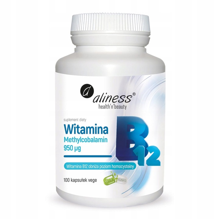 WITAMINA B12 950 mcg METYLOKOBALAMINA 100 kaps ALINESS