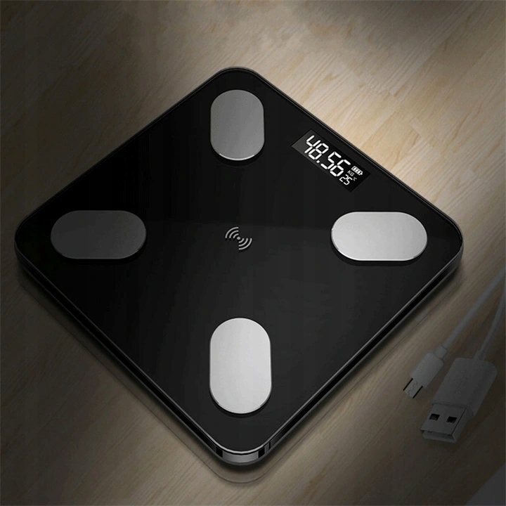 WAGA ŁAZIENKOWA BLUETOOTH SMART 25w1 180Kg ANALITYCZNA INTELIGENTNA