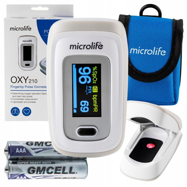 PULSOKSYMETR MICROLIFE OXY PULSOMETR NAPALCOWY SATURACJA NATLENIENIE