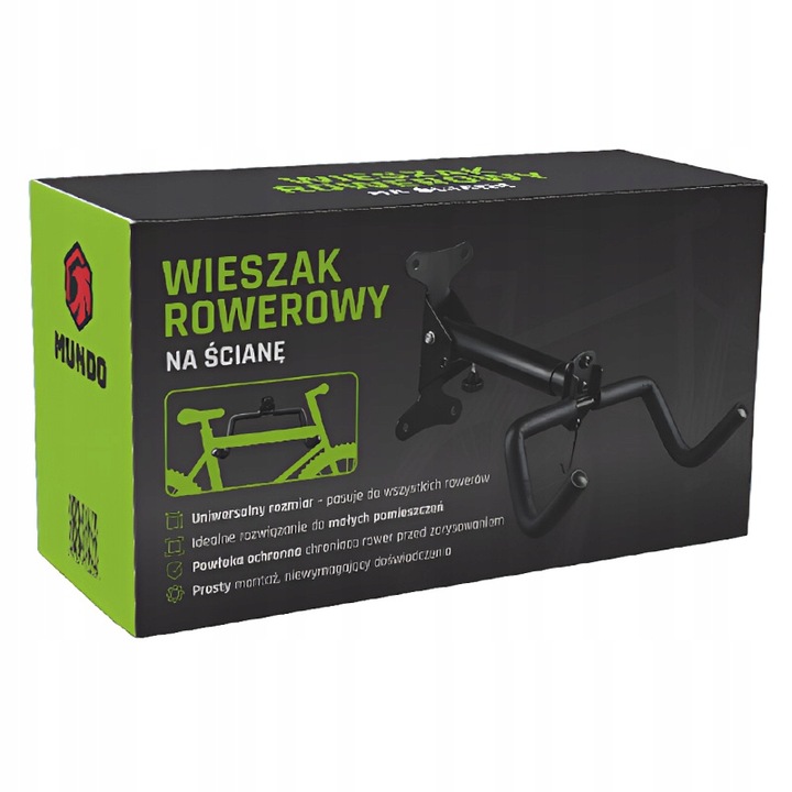 WIESZAK NA ROWER ŚCIENNY DO 25 KG UCHWYT ROWEROWY HAK NA ROWERY DO ROWERU