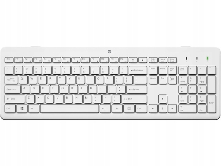 Zestaw Mysz Klawiatura Bezprzewodowa HP 230 bateria 16msc biały (3L1F0AA)