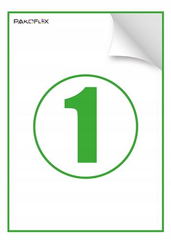 Naklejki A4 210x297 mm, do drukarki cyfrowej laserowej atrament - 100 ark.