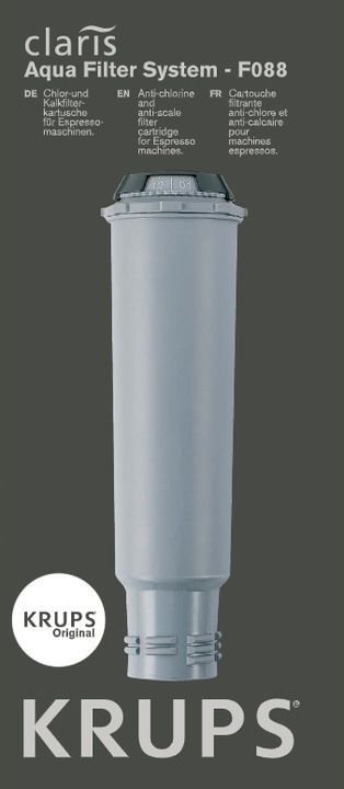 3x Filtr Claris oryginalny KRUPS F08801 ekspres do kawy