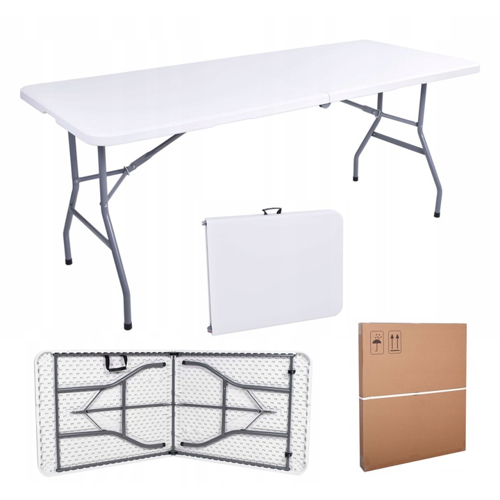 Stół skłądany kateringowy 74 x 180 x 73,5 cm biały