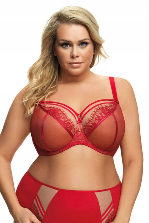 GORSENIA Biustonosz Paradise 496 czerwony 100F