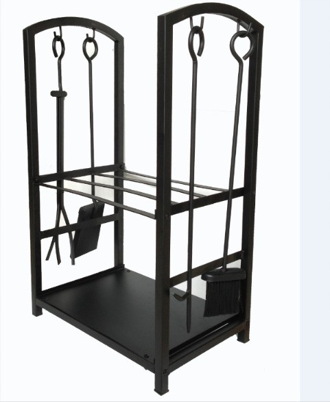 STOJAK NA DREWNO KOMINKOWE OPAŁOWE KOSZ NA DRZEWO DREWNO SPAWANY W CAŁOŚCI