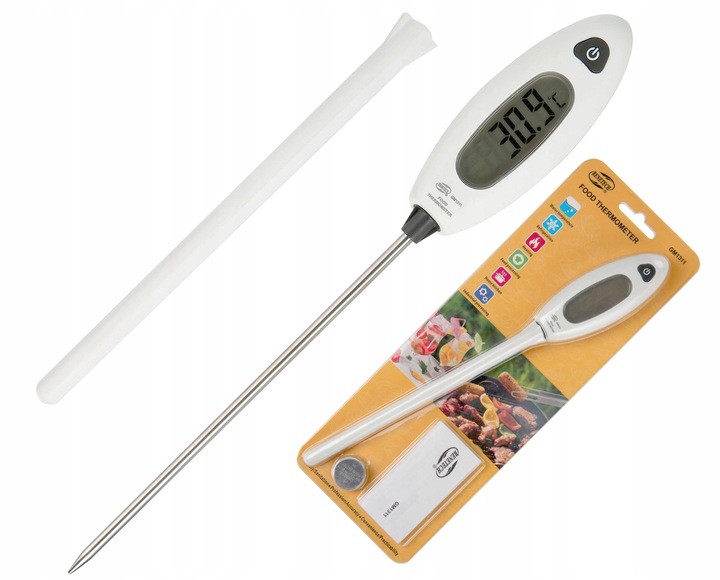 TERMOMETR KUCHENNY CYFROWY DO ŻYWNOŚCI GOTOWANIA Z SONDĄ -50°C +300°C