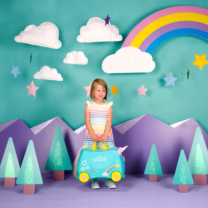 Jeżdżąca walizka jeździk Trunki unicorn Jednorożec