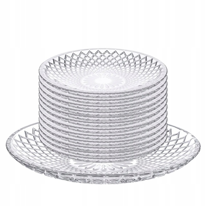 Zestaw talerzy 12 osób i patera na ciasto Altom Design Solaris Komplet 13el