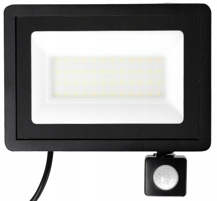 Naświetlacz LED SLIM 30W halogen czujnik ruchu zmierzchu reflektor