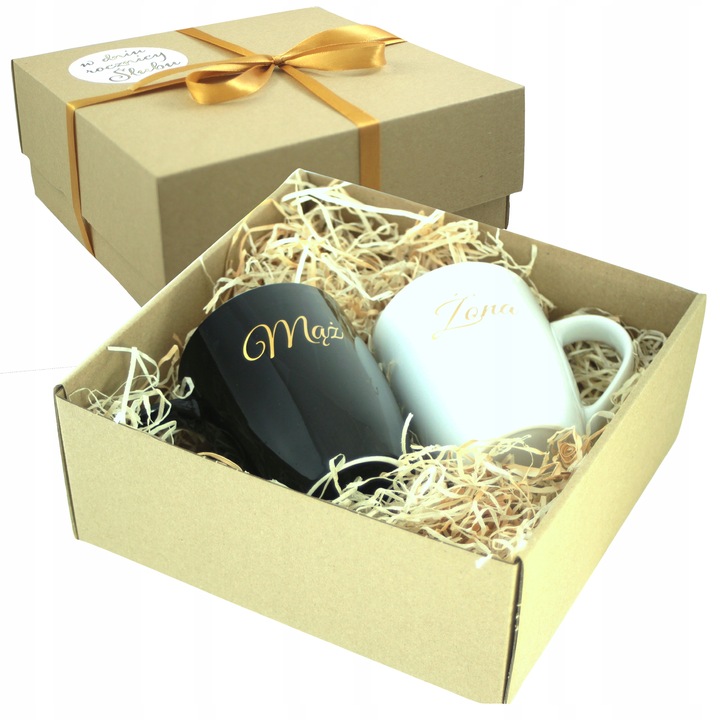 PREZENT NA ŚLUB WESELE ŚLUBNY ZESTAW KUBKÓW