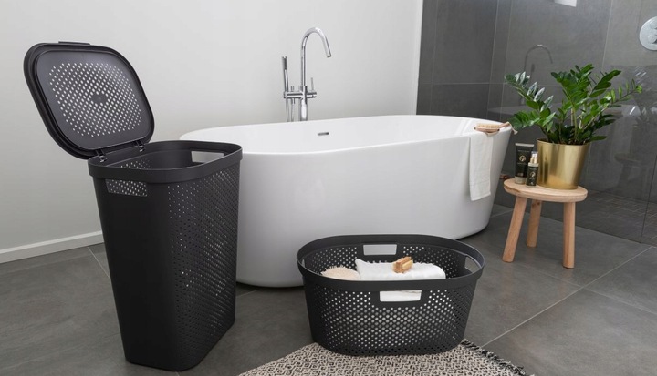 Kosz na Pranie do Magla Ciemny Szary 40L Infinity Curver