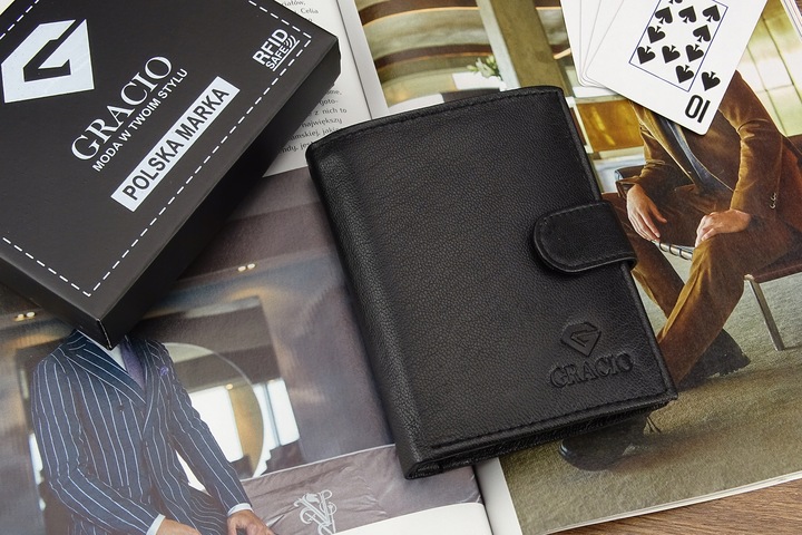 SKÓRZANY Męski Portfel ROZBUDOWANY Miękka Skóra