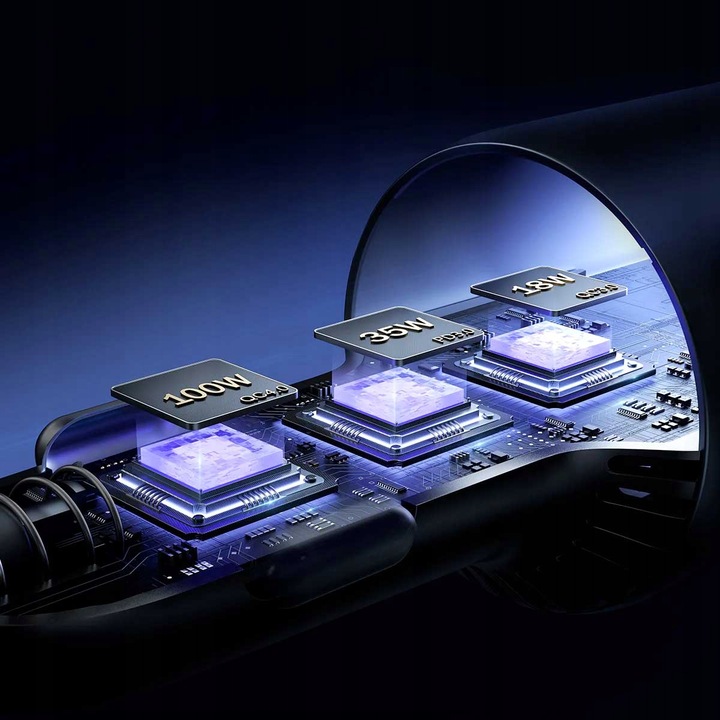 JOYROOM ŁADOWARKA SAMOCHODOWA 120W 2xUSB-C USB-A + KABEL USB-C 100W QC PD