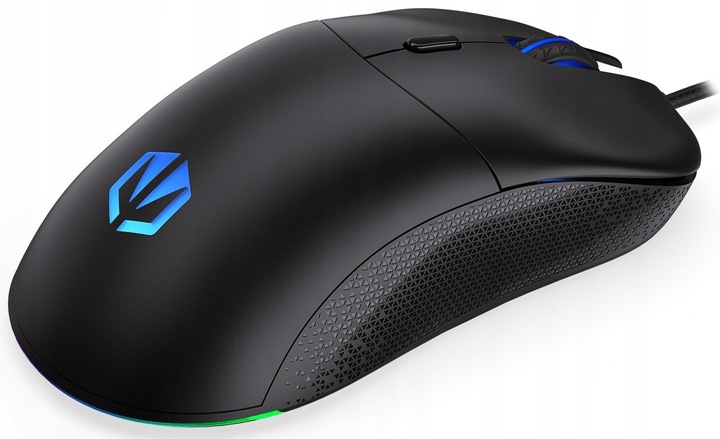 Mysz przewodowa dla gracza Endorfy GEM Black EY6A006 8000DPI ARGB USB 1,8 m
