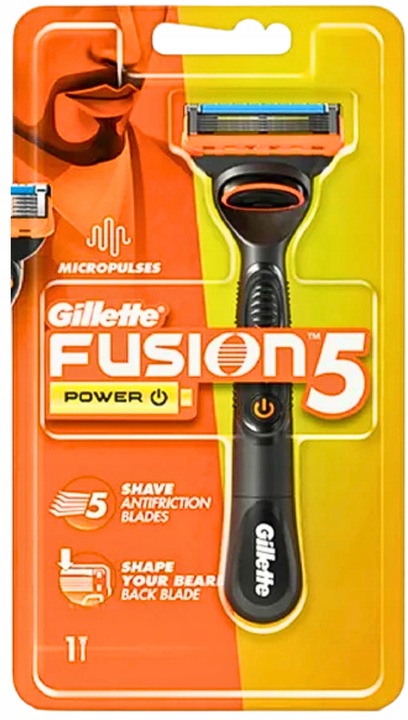 Gillette Fusion 5 ostrza x 5 plus maszynka do golenia Fusion Power zestaw