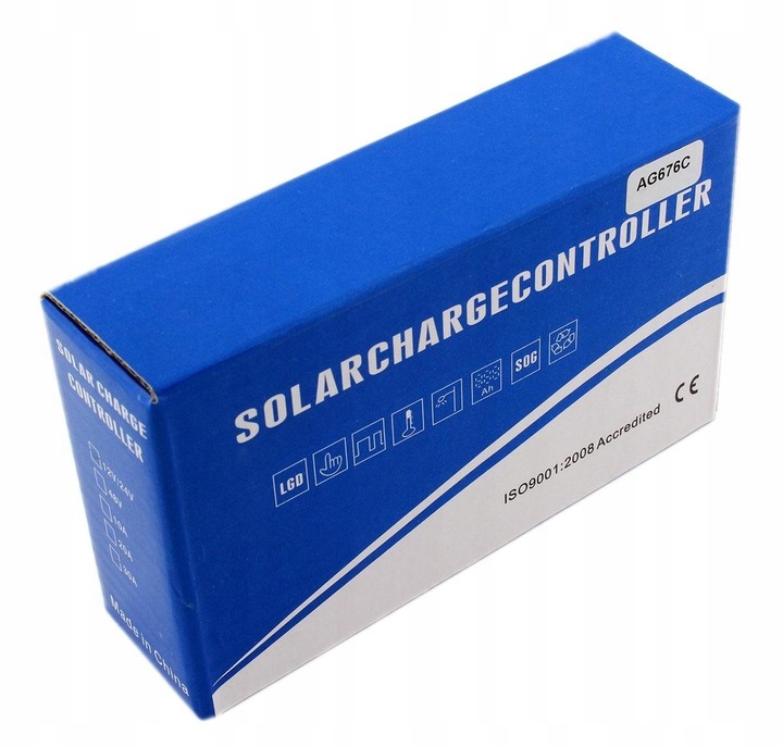 REGULATOR ŁADOWANIA PANEL LCD 12V 24V 2X USB 30A KONTROLER SOLARNY