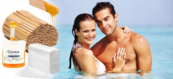 Wosk do wyrywania brwi + Paski + Szpatułki wosk do depilacji brwi z paskami