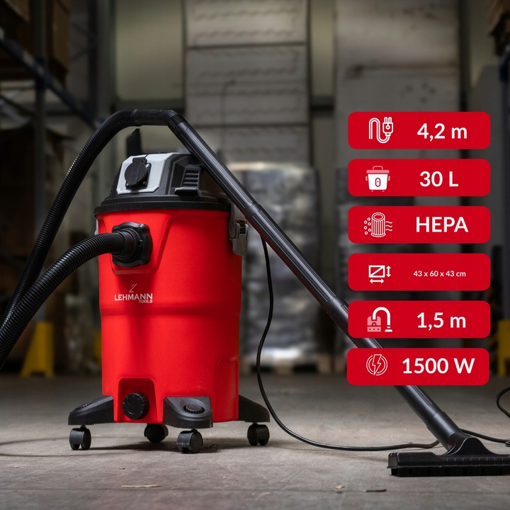 ODKURZACZ PRZEMYSŁOWY BEZWORKOWY GNIAZDO Z OTRZĄSACZEM PYŁU GIPSU