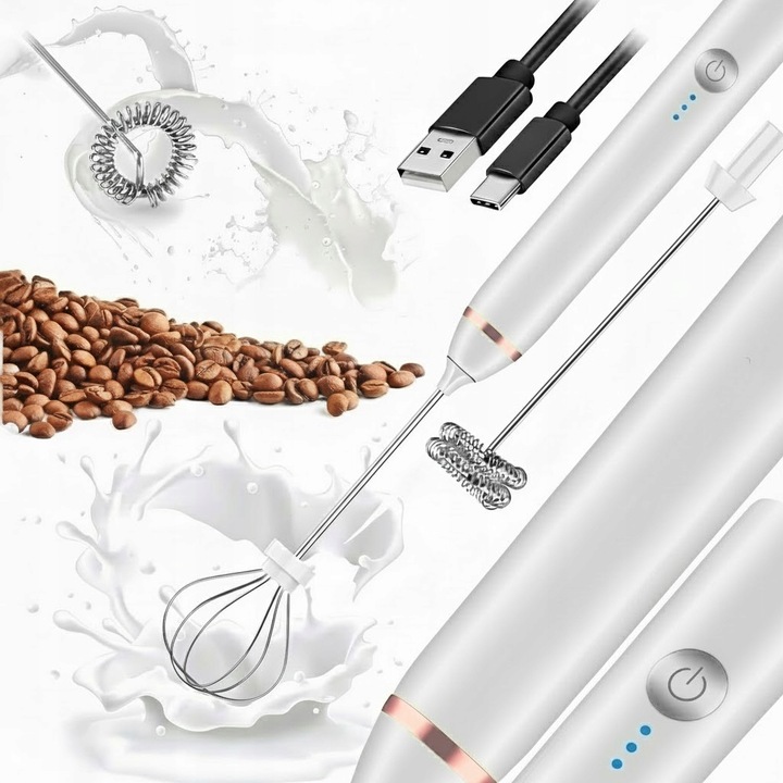 Spieniacz Do Mleka Latte Cappuccino Trzepaczka Do Jajek Mikser