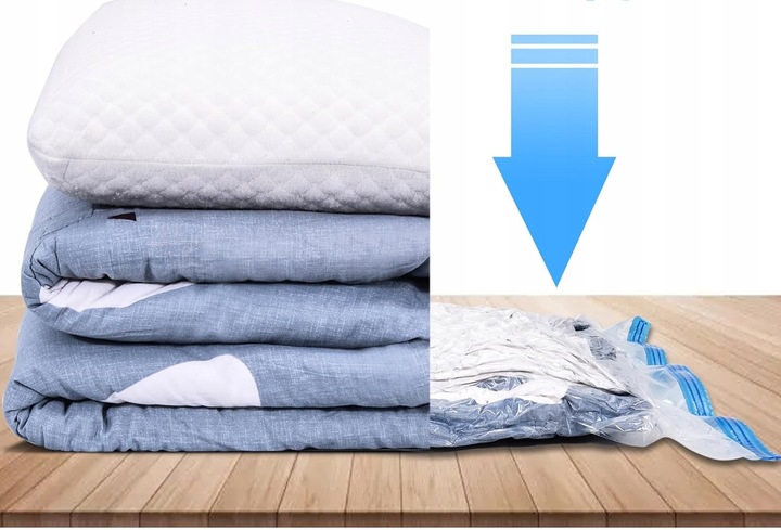 Worki Próżniowe na Ubrania Pościel do Pakowania 14 szt Zestaw + Pompka