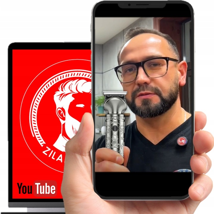 WIELOFUNKCYJNY TRYMER GOLARKA MASZYNKA DO STRZYŻENIA LCD XXL USB 16W1