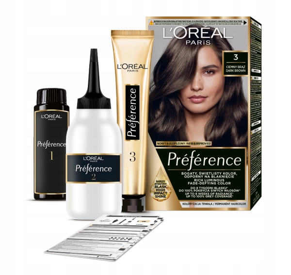 Loreal Preference Farba Do Włosów - 3.0 Brasilia Ciemny Brąz