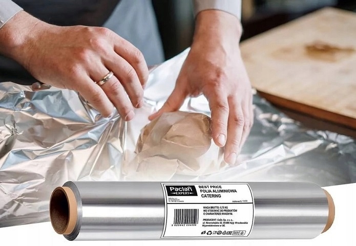 Folia Aluminiowa PACLAN gastronomiczna spożywcza CATERING GRUBA MOCNA 60m