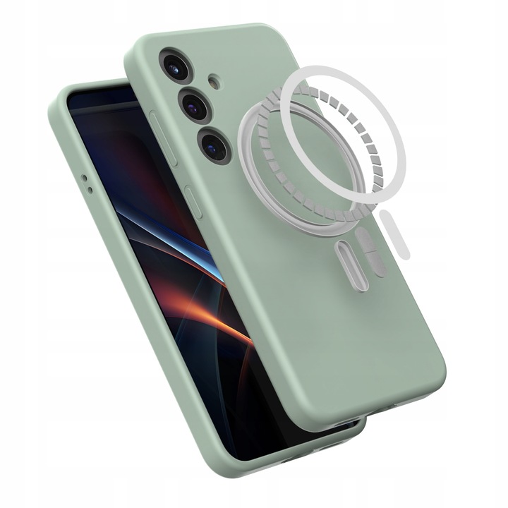 ETUI MAGNETYCZNE DO GALAXY S25 SPACECASE SILICONE MAG CASE DO MAGSAFE