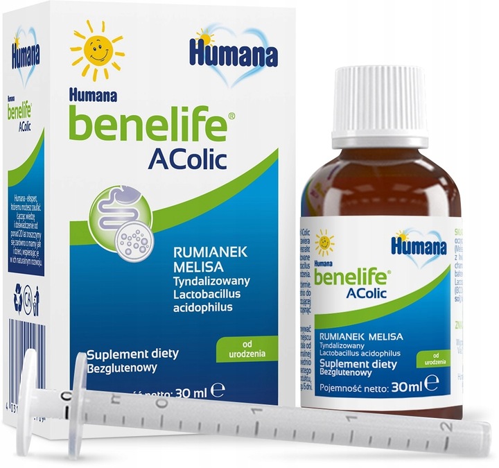 HUMANA BENELIFE ACOLIC 30ML - SPOKOJNY BRZUSZEK x3
