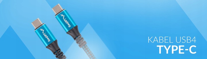 Kabel USB-C USB Type-C 4.0 40Gb/s 5K PD2.1 100W alt. DisplayPort