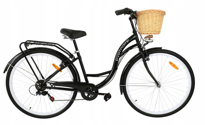 DAMSKI ROWER MIEJSKI 28 EVERMORE 7 SHIMANO CZARNY