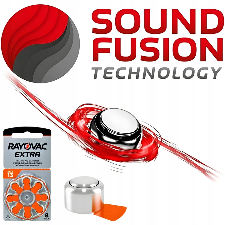 Baterie słuchowe do aparatów słuchowych 13 PR48 RAYOVAC EXTRA x 40 szt