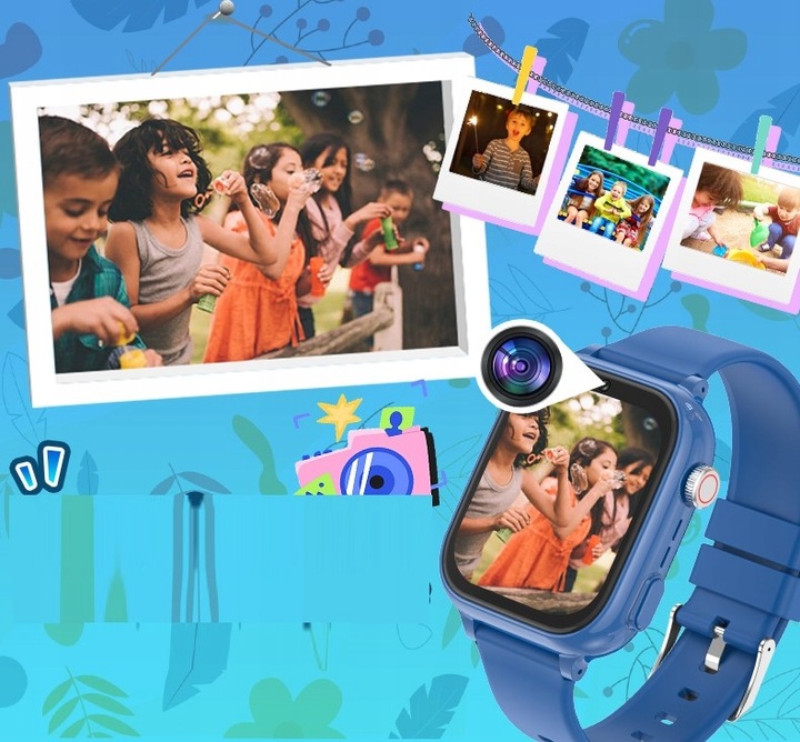 SMARTWATCH ZEGAREK DLA DZIECI 4G ROZMOWY SMS GRY ANDROID POLSKIE MENU GPS