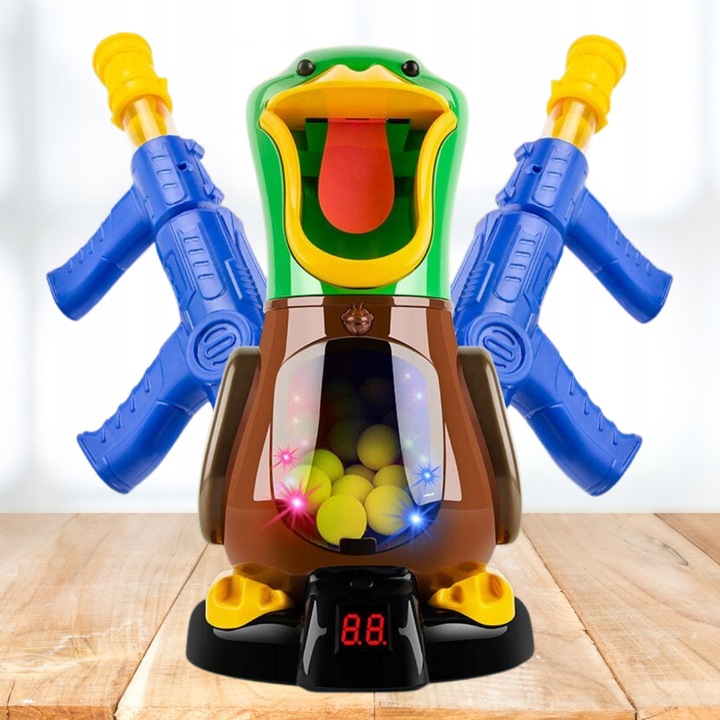 GŁODNA KACZKA STRZELANIE DO CELU PISTOLET ZABAWKOWY 2X GRA ZRĘCZNOŚCIOWA