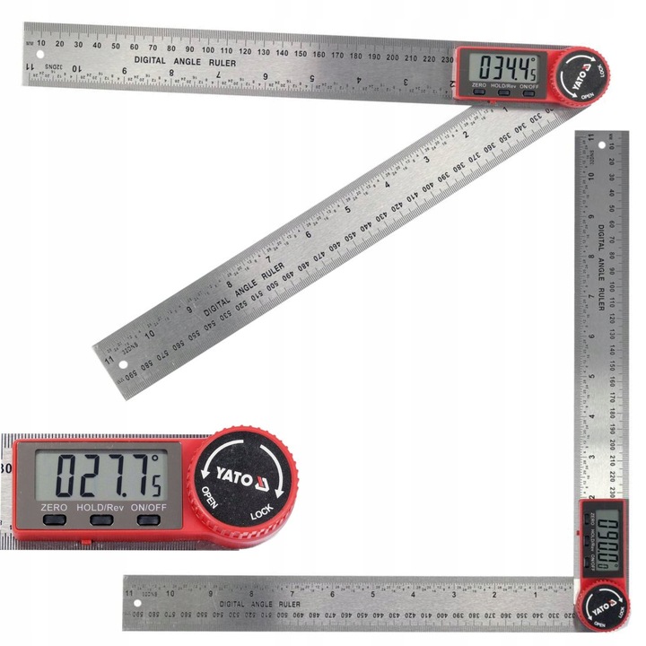YATO KĄTOMIERZ CYFROWY ELEKTRONICZNY KĄTOWNIK LCD