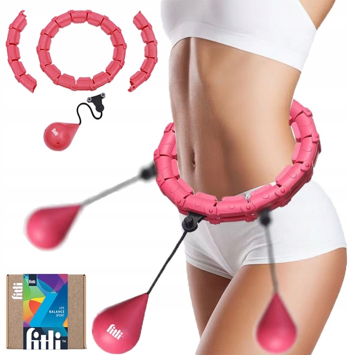 HULA HOP ODCHUDZAJĄCE Z OBCIĄŻENIEM Moduły z Wypustkami HULAHOP + OBCIĄŻNIK