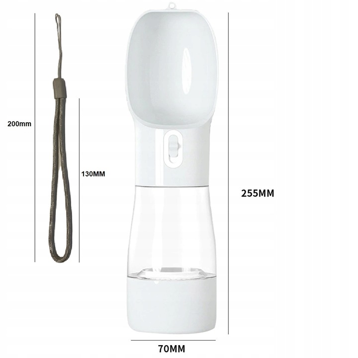 przenośna butelka na wodę i karmę jedzenie dla psa