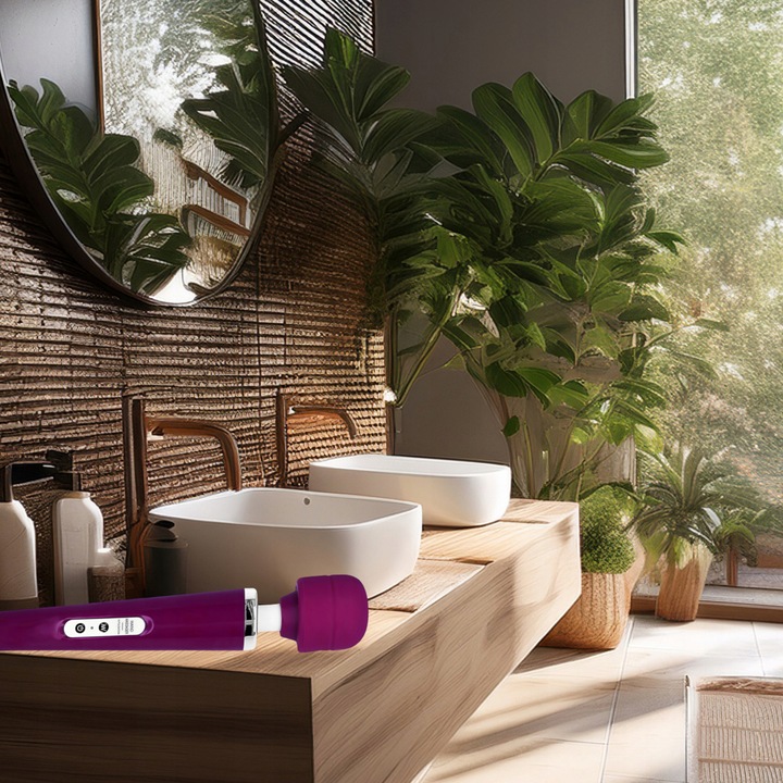 Masażer Łechtaczki Wand 10 Trybów Bezprzewodowy Silikonowy 34 Cm Wibrator