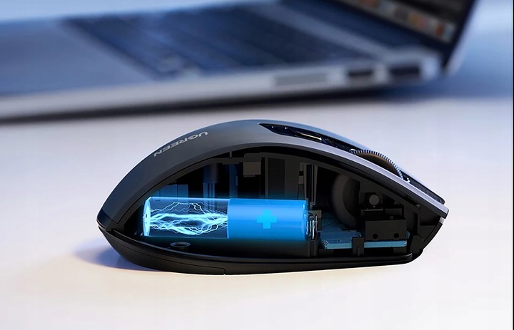 Mysz Bezprzewodowa 4000DPI Myszka Laserowa NA USB Do Komputera i Bateria AA