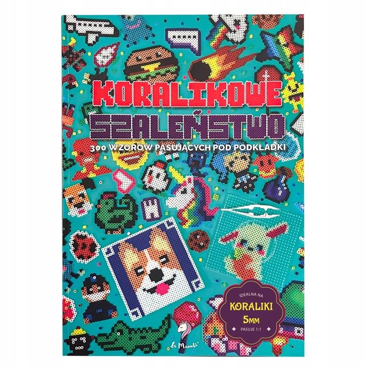 Książka 300 WZORÓW do Koralików do Prasowania Pasuje 1:1 do La Manuli