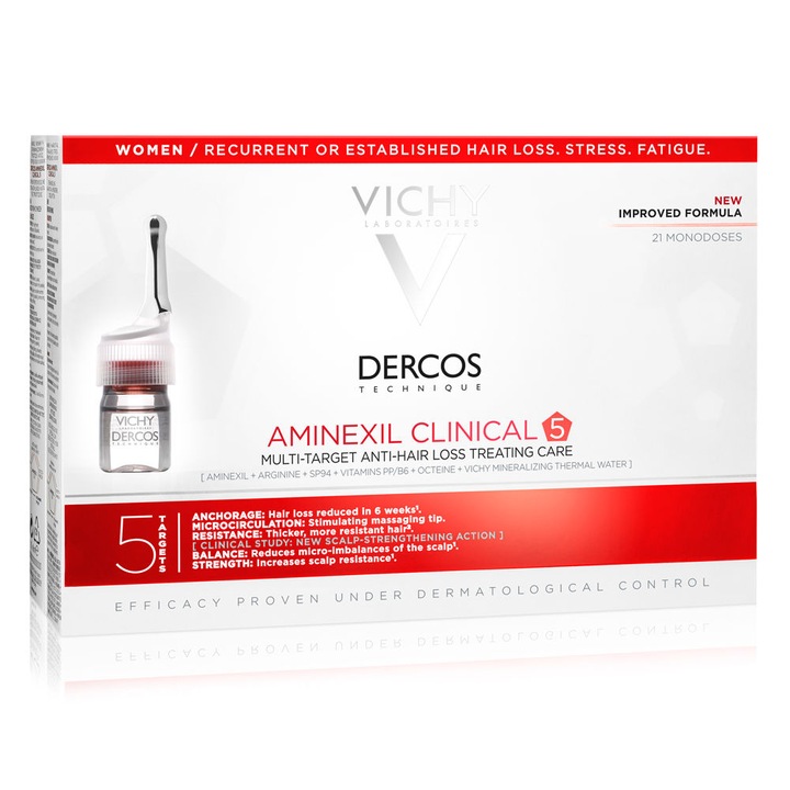 Vichy Dercos Aminexil kuracja przeciw wyp wł21 amp
