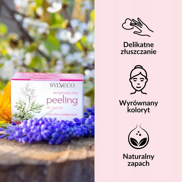 SYLVECO Enzymatyczny Peeling do Twarzy z Papainą i Bromelainą, Wygładzenie