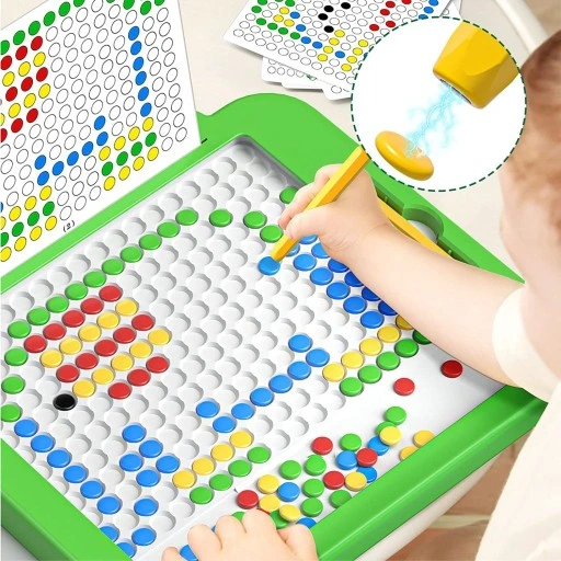 Tablica magnetyczna Dino Board Mozaika Montessori układanka krążki MagPad